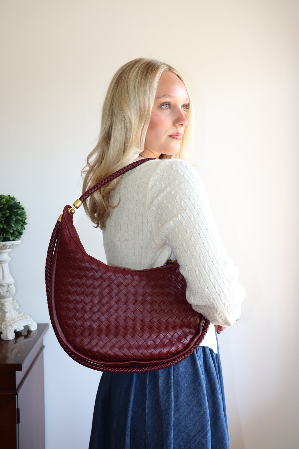 Emilia Grande Bag - Burgundy
