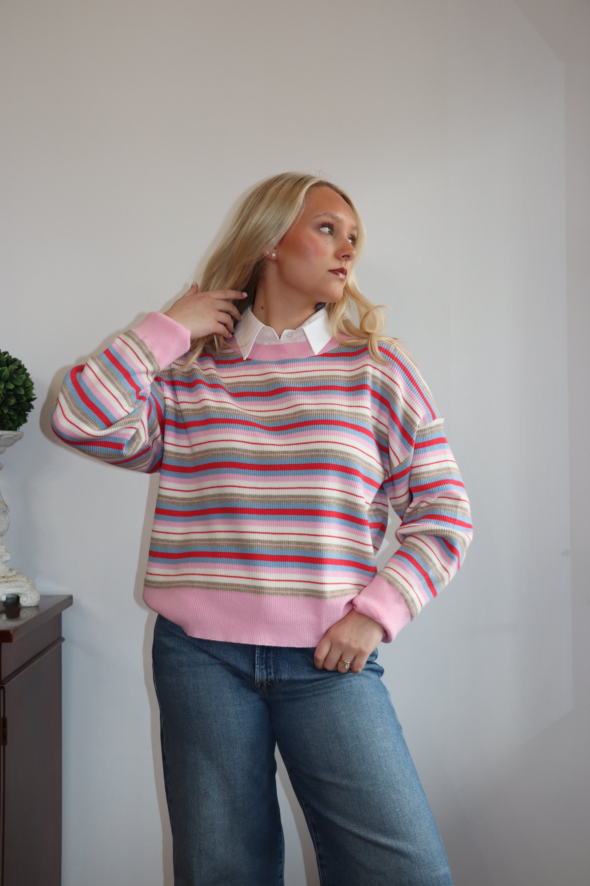 Sue Knit Top - Rose