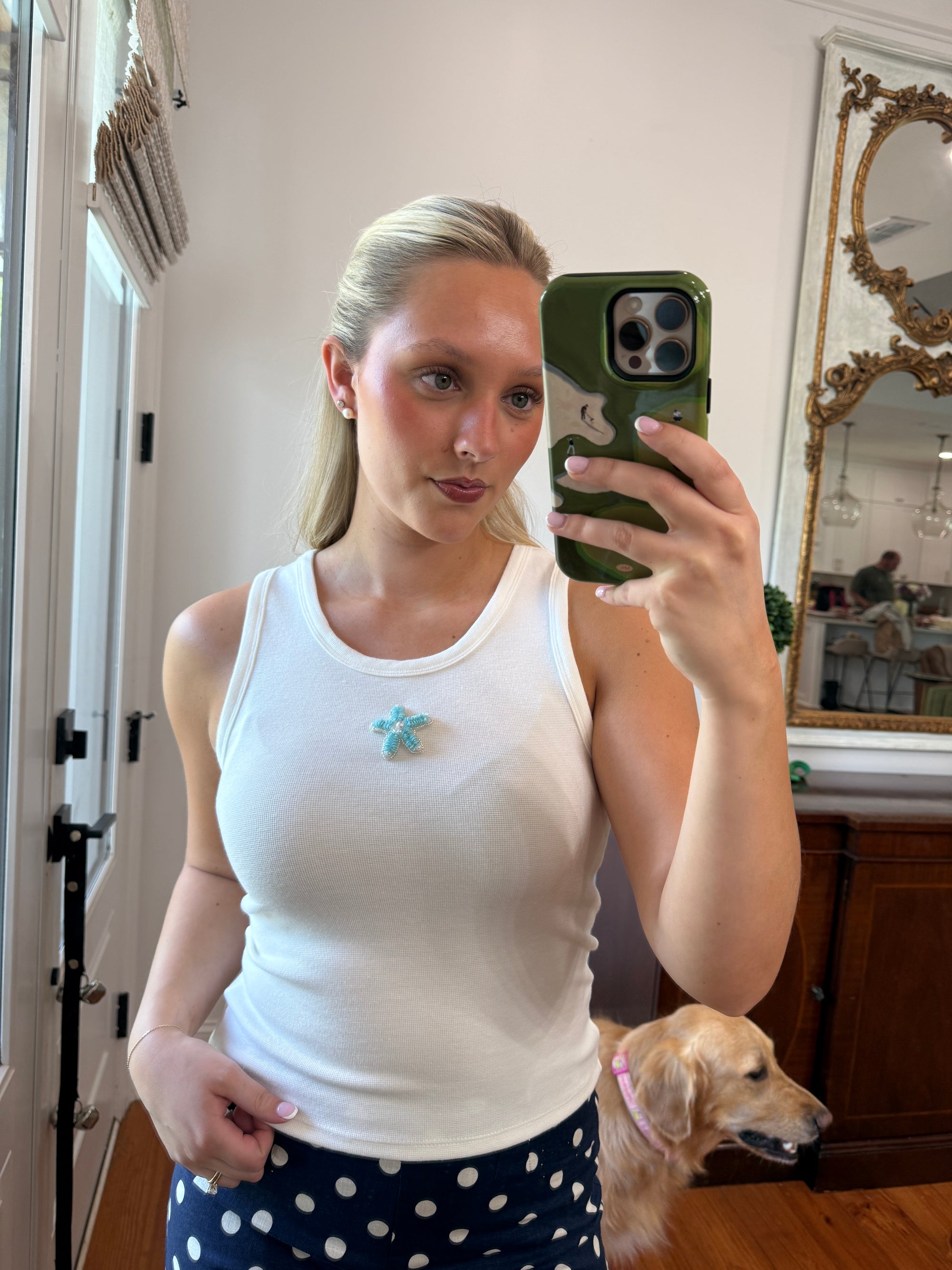 Starfish Beaded Tank