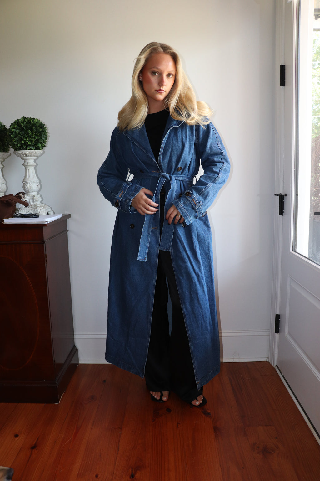 Blakely Denim Trench Coat