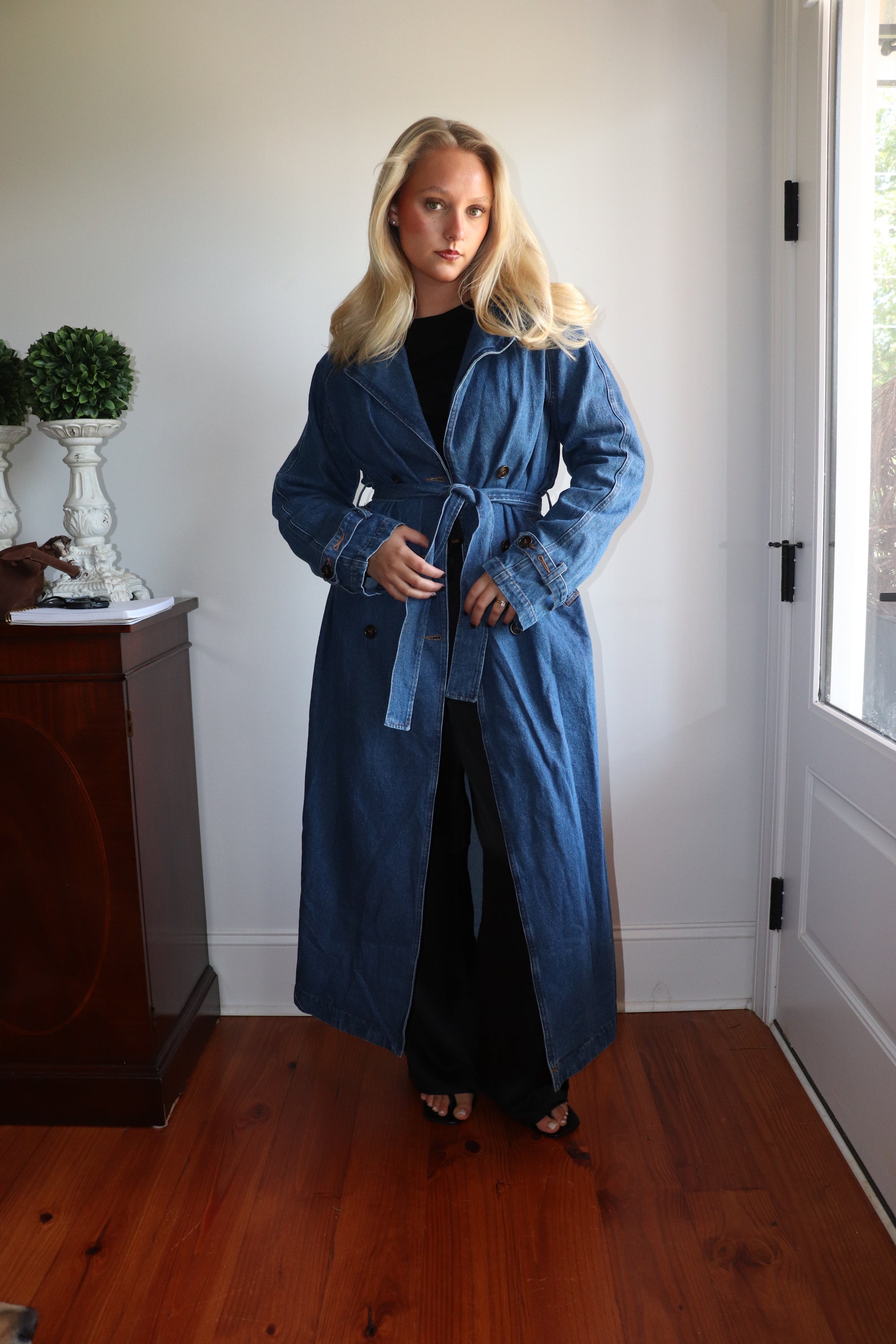 Blakely Denim Trench Coat